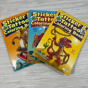 New sticker and tattoo coloring book lot